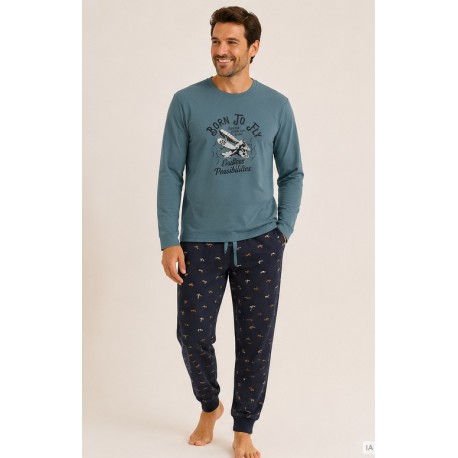Pijama hombre "Born to fly"
