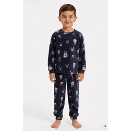 Pijama tundosado niño "Animales"