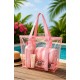 Bolso playa transparente color