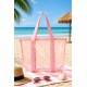 Bolso playa transparente color