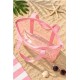 Bolso playa transparente color
