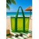 Bolso playa transparente color