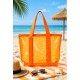 Bolso playa transparente color