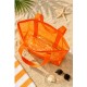 Bolso playa transparente color