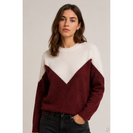 Jersey bicolor mujer Vero Moda