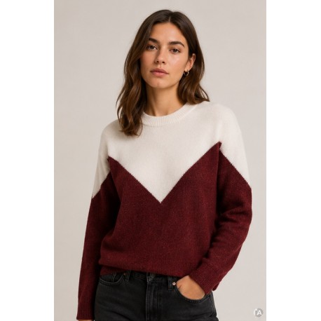 Jersey bicolor mujer Vero Moda
