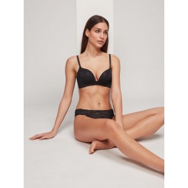 Sujetador sin aro efecto Push Up escote extremo Gisela
