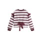 Sudadera niña rayas lazo Newness