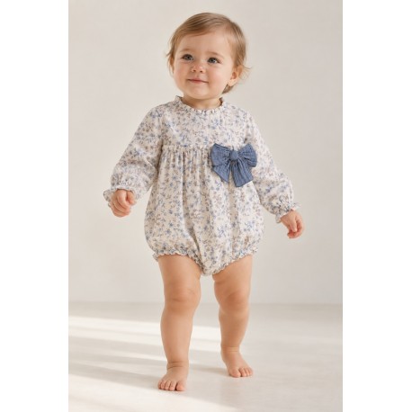 Pelele bebé flores Newness