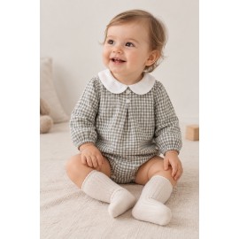 Pelele vichy bebé Newness