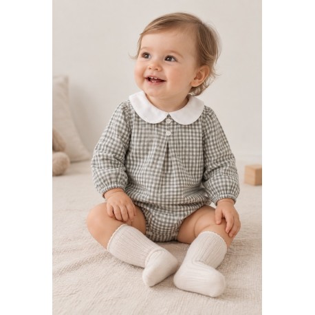 Pelele vichy bebé Newness