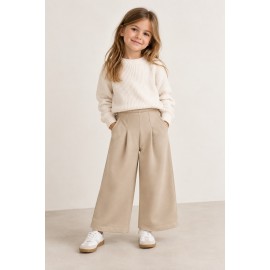 Pantalón culotte pinza niña Newness