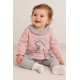 Sudadera bebé vichy Conejo Newness