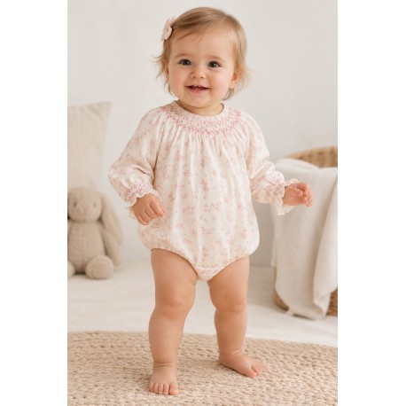 Pelele bebé flores Newness