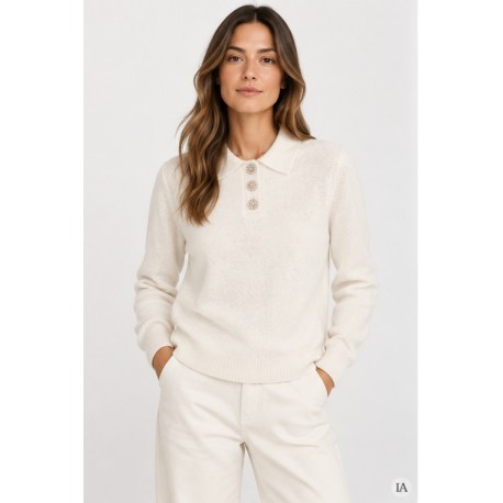 Jersey cuello polo mujer Tiffosi