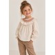 Blusa niña flores volante Newness