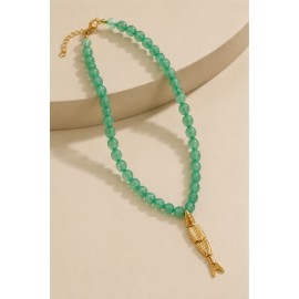 Collar perlas "Pez" mujer