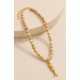 Collar perlas "Pez" mujer