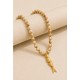 Collar perlas "Pez" mujer