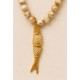 Collar perlas "Pez" mujer