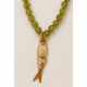 Collar perlas "Pez" mujer