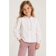Blusa volante bordados Newness niña