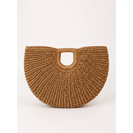 Bolso rafia mano mujer