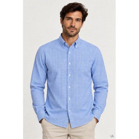 Camisa manga larga hombre