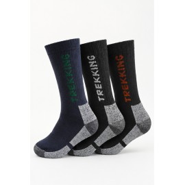 Pack 3 calcetines hombre trekking