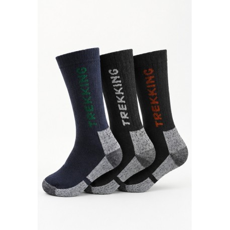 Pack 3 calcetines hombre trekking
