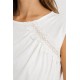 Camiseta asimétrica encaje Tiffosi mujer