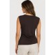 Camiseta asimétrica encaje Tiffosi mujer
