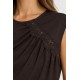 Camiseta asimétrica encaje Tiffosi mujer
