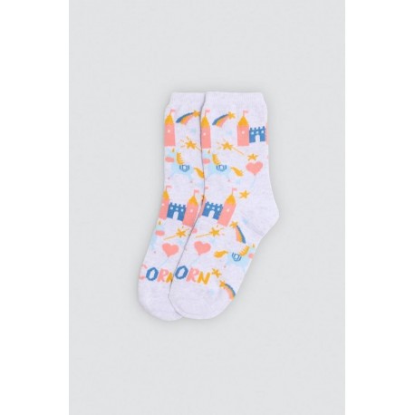 Pack 2 calcetines Unicornios niña Ysabel Mora