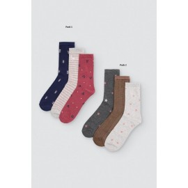 Pack 3 calcetines mujer estampados Ysabel Mora