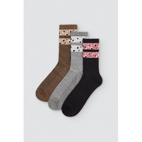 Pack 3 calcetines mujer rayas Ysabel Mora