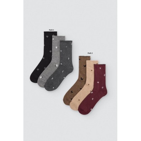 Pack 3 calcetines sin puño mujer Ysabel Mora