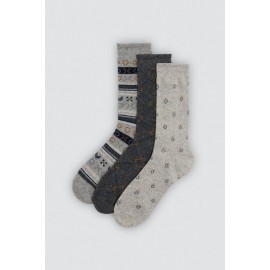 Pack 3 calcetines lana Ysabel Mora hombre