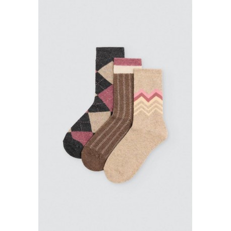 Pack 3 calcetines lana mujer Ysabel Mora