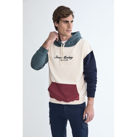 Sudadera combinada Street Monkey hombre