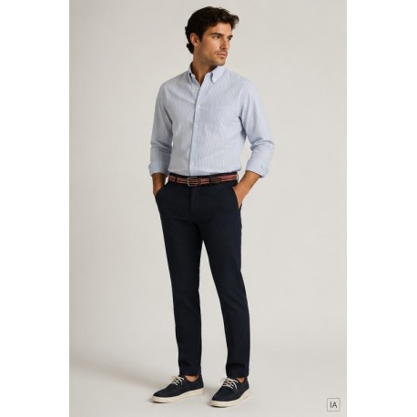 Pantalón chino hombre cinturón