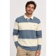 Polo rayas manga larga hombre