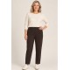Pantalón liso para mujer con goma 
