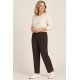 Pantalón liso para mujer con goma 