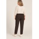 Pantalón liso para mujer con goma 