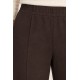 Pantalón liso para mujer con goma 