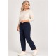 Pantalones, Vaqueros y Leggins	 Pantalón liso para mujer con goma