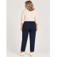 Pantalones, Vaqueros y Leggins	 Pantalón liso para mujer con goma