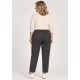 Pantalones, Vaqueros y Leggins	 Pantalón liso para mujer con goma