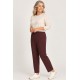 Pantalones, Vaqueros y Leggins	 Pantalón liso para mujer con goma
